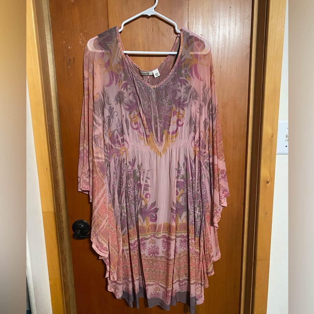 Pink flowy dress
